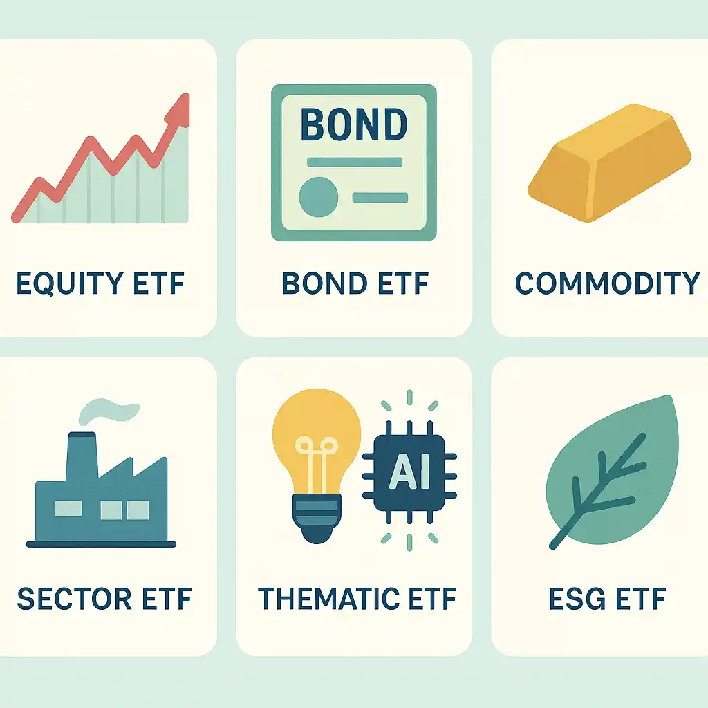 what are the types of ETFs