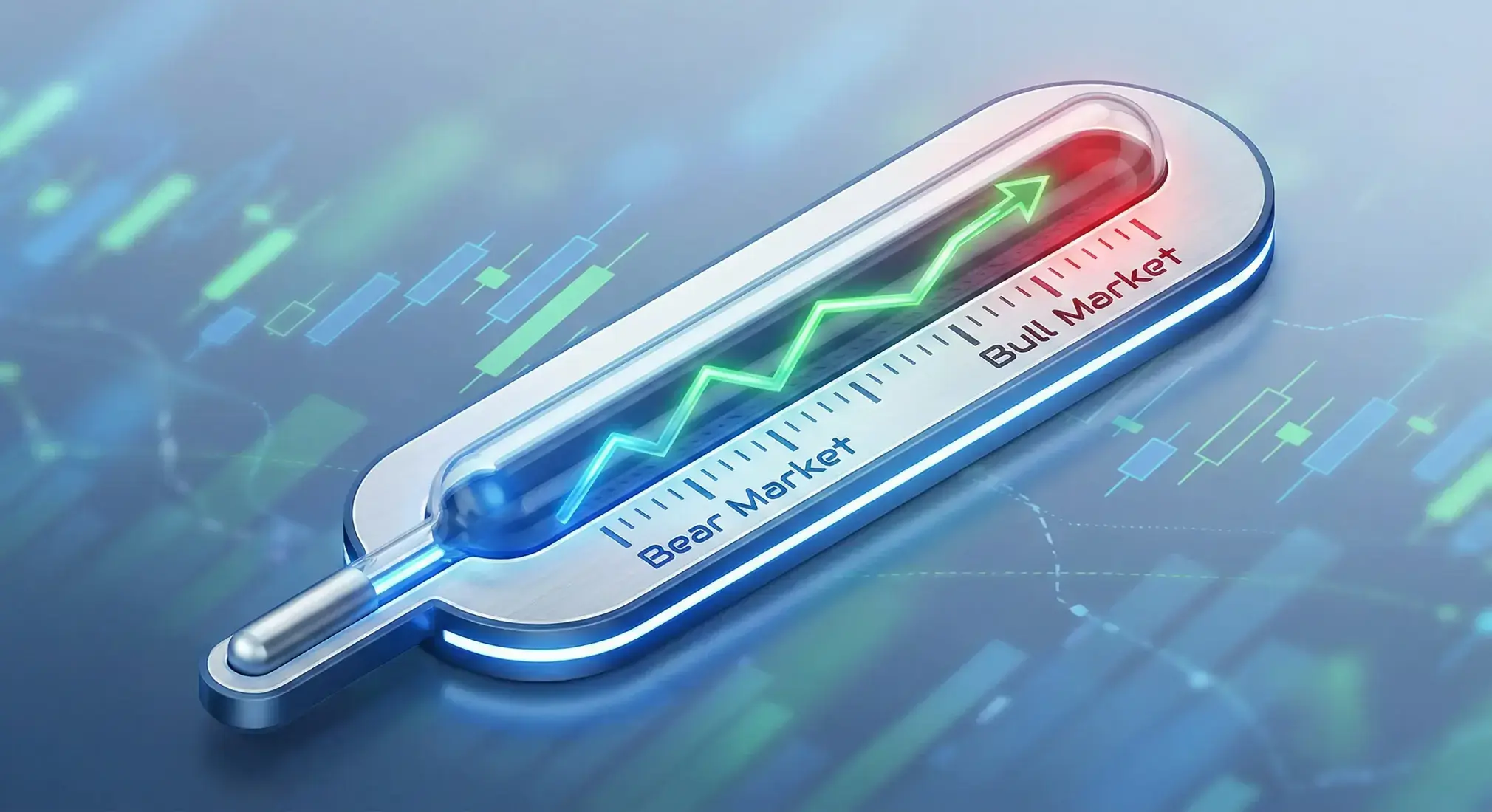 index thermometer analogy showing bull and bear markets